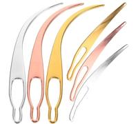 Uonlytech 6pcs Dreadlock Crochet Hooks Set for Hair Extensions Interlocking Tool for Dreadlocks for Braiding and Styling