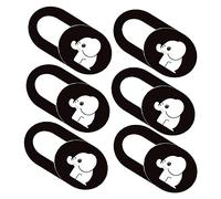 Uonlytech 6pcs Elephant Pattern Webcam Cover Slide Privacy Protection for Laptop Tablet Movable Slider for Easy Use Peeping and Hacking for Security Peace of Mind