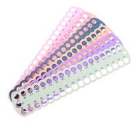 Uonlytech 6Pcs Reusable Plastic Floss Organizer Thread Holder Large Cross Stitch Embroidery Supply Colorful Winding Board for Convenient Daily Use