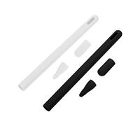 Uonlytech 6pcs Silicone Stylus Pen Cover Protective Sleeve for Digital Pencil Touch Pen Silicone Cover Stylus Pencil Cap for Second Generation Drawing
