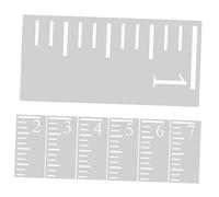Uonlytech 7pcs Plastic Growth Chart Stencil Ruler Set for Children with Hollow Scale for Height Measuring, Toddlers Growth Wall Chart Template for Nursery Room