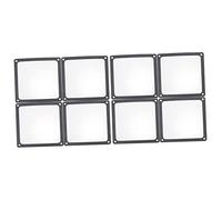 Uonlytech 8pcs Computer Dust Filter Mesh Black Dustproof Cover for Chassis and Fans Reduces Noise and Overheating for Cases and Electronic Devices