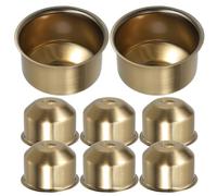 Uonlytech 8pcs E14 E27 Lamp Socket Cup Vintage Bronze Pendant Lamp Holder Bulb Socket Cover for Chandeliers Wall Lights Lighting Accessories