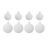 Uonlytech 8pcs Round Light Globe Shade White - Plastic Spherical Wedding Tree Light Shade Replacement 3.14"/2.36" for Ceremony Aisle Props