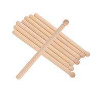 Uonlytech 8pcs Solid Wood Drumsticks for Slip Coating Handmade Snare Sticks for Electronic Drums and Marching Drums for Beginners