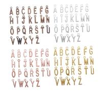 Uonlytech 8Sets Alphabet Charms of Durable Alloy DIY Jewelry Pendants for Bracelet Making Eye Catching Letter Accessories for Creative Ideas