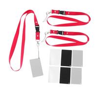 Uonlytech 9Pieces Grey White Balance Card with Lanyard for DSLR Camera Accurate Exposure Photography Accessory and Scratch Color Calibration Tool