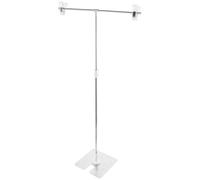 Uonlytech Adjustable Backdrop Stand with Stainless Steel and Plastic for Photography Mini T-shape Portable Lightweight Background Support for Poster and Pvc Paper, for Food Flat Lay