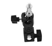 Uonlytech Adjustable Umbrella Mount Stand with Tripod Clamp and Flashlight Holder, Photography Reflector Holder Compatible with Dslr Cameras for Studio and Outdoor Lighting