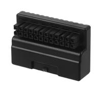 Uonlytech ATX 24 Pin 90 Degree Power Supply Adapter for Motherboard, Male to Female Connector, PC Power Supply Header, DIY Computer Accessory for Desktop Assembly