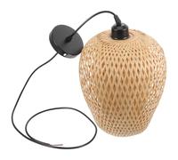 Uonlytech Bamboo Light Shade Rattan Lampshade Basket Ceiling Pendant Shade Wicker Chandelier Lampshade Rustic Ceiling Hanging Light for Home Decor