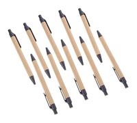 Uonlytech Black Ballpoint Pens Eco-friendly Pp and Paper Material with Ergonomic Design 10pcs and Liquid Refill Quick-drying Ink Non- Comfortable Writing for Graduation and Office Use