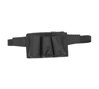 Uonlytech Black Gardening Tools Belt Bag Three Shallow Grilling Pockets and Adjustable Belt for Organizing Tools, Featuring a Hook on One Pocket for Convenient Hanging