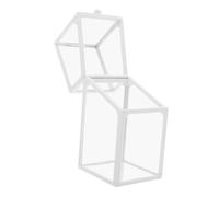 Uonlytech Box Clear Pencil Case with Lid Hard Plastic Storage Box for School Transparent Desk Organizer for Boys and Dust Resistant Pencil Storage Box Chic and Modern Design