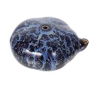 Uonlytech Ceramic Calligraphy Water Container Ink Droplet for Chinese Calligraphy Dripping Blue Kiln-Effect Porcelain Ink Grinding Accessory Precise Water Dropper for Brush Painting