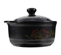 Uonlytech Ceramic Pots for Cooking with Smooth Surface and Strong Practicability, High-Temp Resistant Clay Pot for Cooking Suitable for Kitchen Use, for 2 to 3 Person Meals