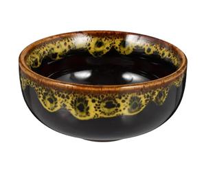 Uonlytech Ceramic Water Dish Smooth Edges round Shape, Multi-purpose Ink Plate for Students and Beginners, for Calligraphy Practice and Painting