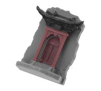 Uonlytech Chinese Architecture Miniature Fish Tank Decoration Unique Oriental Pagoda Ornament for Aquariums Zen Garden Decor Calming Water Feature Landscape Design Height