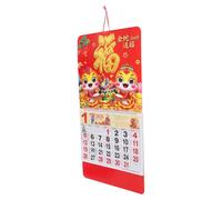 Uonlytech Chinese Wall Calendar Year Snake Flip Hanging Lunar Calendar Family Planner Monthly Yearly Schedule Organizer Feng Shui Decor for Home Office