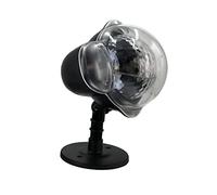 Uonlytech Christmas Projector Light Strip Snowflake Outdoor Spotlight for Garden Landscape Christmas Party Decoration UK Plug