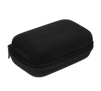 Uonlytech Compact Mini Electronics Storage Case 14x9x6cm Black Oxford Fabric Hard Shell Travel Pouch for Portable Printer, External Hard Drive and USB Charging Cables