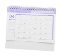 Uonlytech Compact Pink Desk Calendar Small Standing Flip Calendar From July to December for Daily Planning and Organizing Thick for Students and Professionals