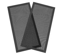 Uonlytech Computer Cooler Fan Proof Cover 2pcs Black Dust Filters Pvc Easy to Install