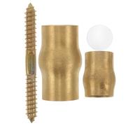 Uonlytech Copper Elderly Crutch Joint Set for DIY Projects Featuring Brass Material and Anti-Slip Ferrule for Secure Indoor Walking Cane Use