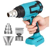 Uonlytech Cordless Handheld Hot Air Heater with Nozzles Fast Heating Electric Heat Gun for Shrinking Electronics Repair Compatible with Makita Battery