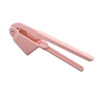 Uonlytech Creative Pink Garlic Mincer and Press Crusher Made of Sturdy Aluminum Alloy with Efficient Hole Pattern, for Crushing Unpeeled Garlic Cloves in Home and Professional Kitchens