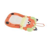 Uonlytech Cute Cartoon Animal PVC Photo Card Holder Keychain Fox Design Id Badge Case for Students Kpop Fans Everyday Use Card Sleeve for Id Business Cards Photos