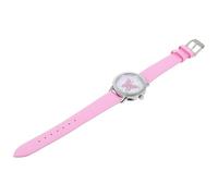 Uonlytech Cute Wristwatch Butterfly Pattern, Pink Color PU Leather Strap, Simple Digital Quartz Watch, Luminous Display for and