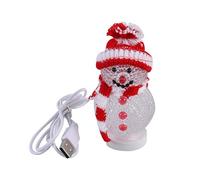 Uonlytech Decorative Night Lights Led Snowman Figurine Snowman Lights Lamp Bed Lamp Battery Operated Beside Christmas Decorations for Office Led Night Light Shine Baby