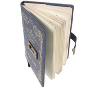 Uonlytech Design Notebook with Lock Planning Journal for Students and Office Use Retro Style PU Bound Notepad with Secret Combination Lock Thick Inner Pages for Secure Writing Personal