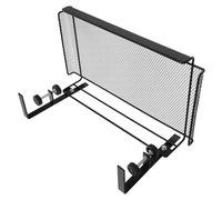 Uonlytech Desk Organizer Black Large Office Storage Basket under Shelf Desk Side Clamp File Rack Book Storage Basket