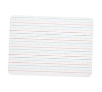 Uonlytech Double Sided Dry Erase Whiteboard for Office and Home PVC Wood Sturdy Practical Writing Board with Four Line and Blank Side Portable Whiteboard for Creative Expression and Note