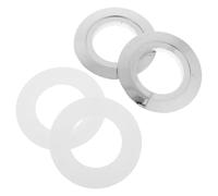 Uonlytech Dual Flush Toilet Button Converter Easy to Wipe Clean Replacement 2 Sets for 38mm to 48mm/58mm Push Button Flush Plate, Material, Resists Deformation Suitable for Home