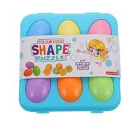 Uonlytech Educational Emulation Eggs Set for, Colorful Shape Matched Egg-Shaped Playthings, Early Learning Matched for Preschool