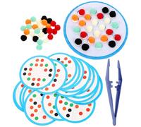 Uonlytech Educational Interactive Tabletop Fuzzy Balls Set for Brain Training Playthings for Preschool and Kindergarten Learning Activities