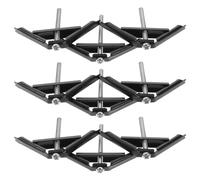 Uonlytech Electrical Box Repair Clips Outlet Box Repair Kit for 86 Socket Bottom Junction Device Includes 10 Clips and Screws for Switch Socket Maintenance