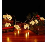 Uonlytech Elephant Strings Lights Hollow Elephant Fairy Light Party Light Night Halloween Strings for Party, 1Pcs