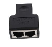 Uonlytech Ethernet Splitter Adapter to Port Network Connector Easy Install for Simultaneous Computer Sharing Durable Pcb Design for Reliable Data Transmission