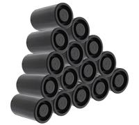 Uonlytech Film Container Small Storage Containers with Caps 50pcs Pe Cylindrical Film Storage Canisters Portable Lightweight Black to Store and Transport for Photographers