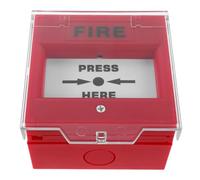 Uonlytech Fire Emergency Alarm Button with Broken Glass for Electrical Control and Access Systems High Sensitivity Manual Reset Emergency Exit Release Button with Protective Cover Easy