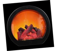Uonlytech Fireplace Light Led Lantern Decorative Flameless Scene Lamp for Home Office Tabletop Display