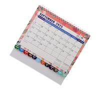 Uonlytech Floral Desk Calendar Standing Flip Planner with Holiday Markings Smooth Writing Surface Organization for Home Office Scheduling and Appointment Management