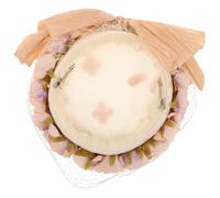 Uonlytech Flower Bridal Fascinator Hat, Mesh Bride Headpiece Accessories for Weddings, Tea Parties, and Bridal Showers