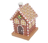 Uonlytech Gingerbread Decor Gingerbread House Decor Lighted Christmas Houses Led Gingerbread House Light up Christmas Village Christmas Tree Decorations Christmas Craft Mini Resin
