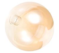 Uonlytech Glass Lamp Shade Replacement Globe Style with G9 Screw Base, Amber Glass Cover for Hanging Lamps and Ceiling Lights, 150Mm Diameter Indoor Decor