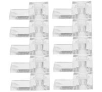 Uonlytech Glass Retainer Clips Mirror Hanging Kit 25 Sets Frameless Mirror Clips Anchors for Easy DIY Mounting